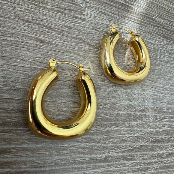 Bohemian hoop earrings A1029 - Picture 4 of 5